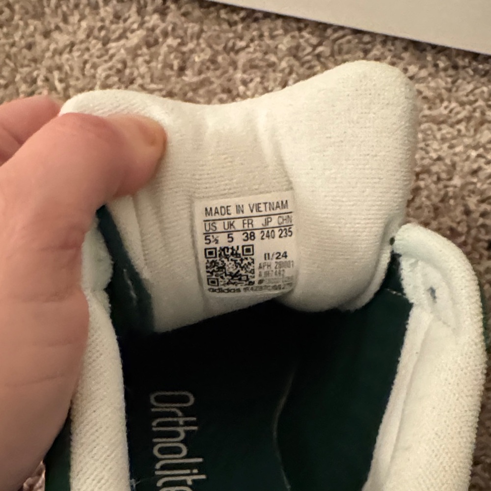 NWT Adidas Campus 00s Dark Green Sneakers J Size 5.5 W7 - Picture 11 of 16